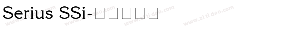Serius SSi字体转换